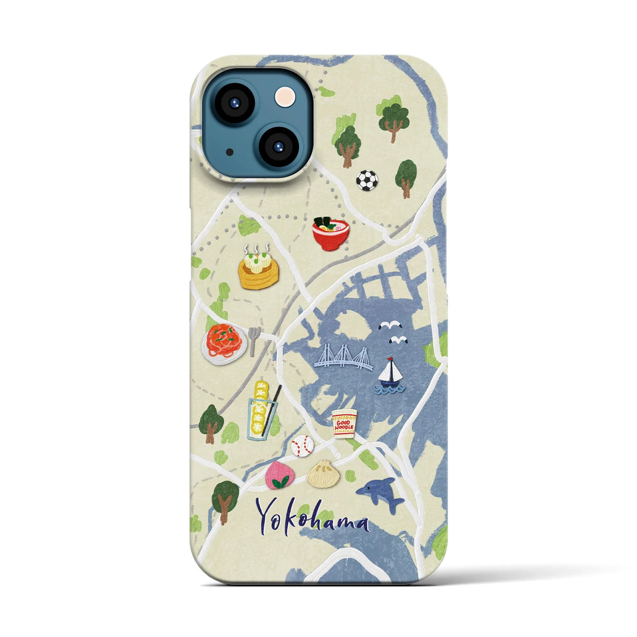 【横浜】Walk & Eat iPhoneケース(バックカバータイプ)