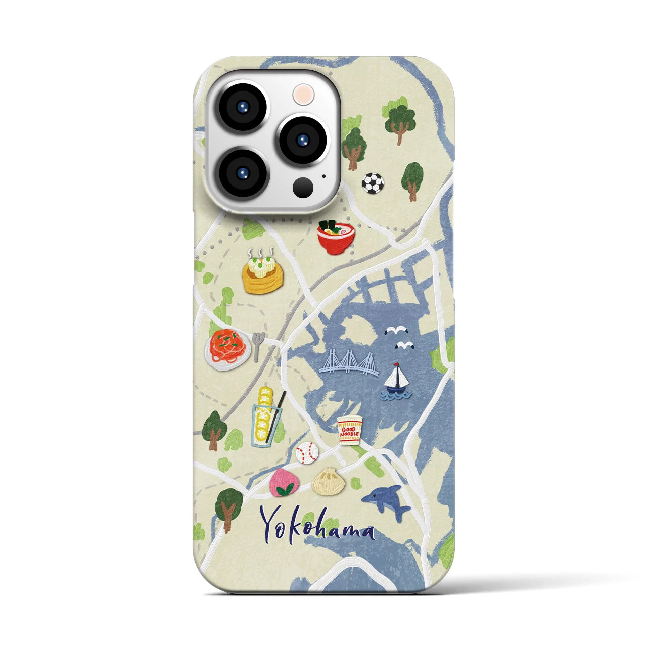 【横浜】Walk & Eat iPhoneケース(バックカバータイプ)