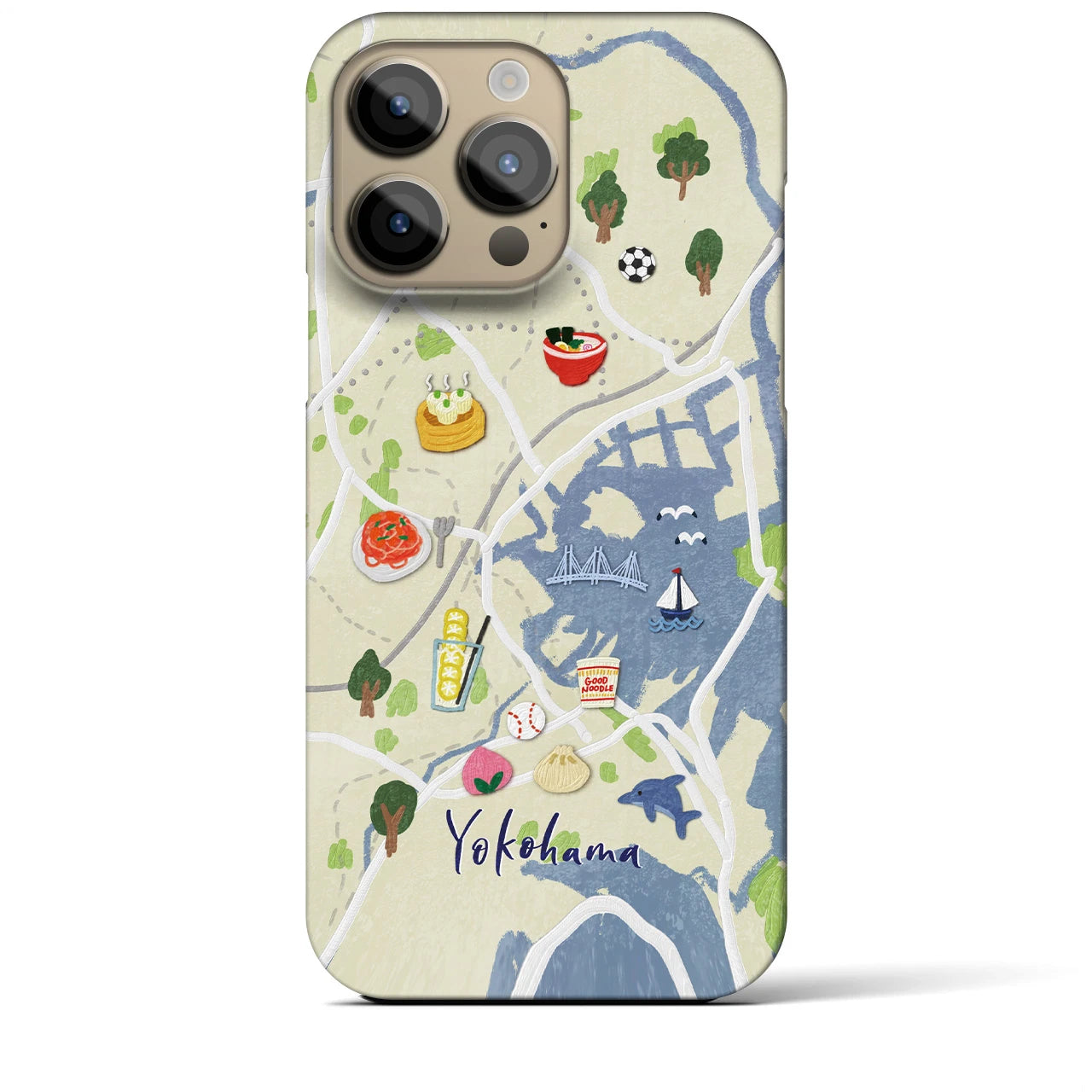 【横浜】Walk & Eat iPhoneケース(バックカバータイプ)