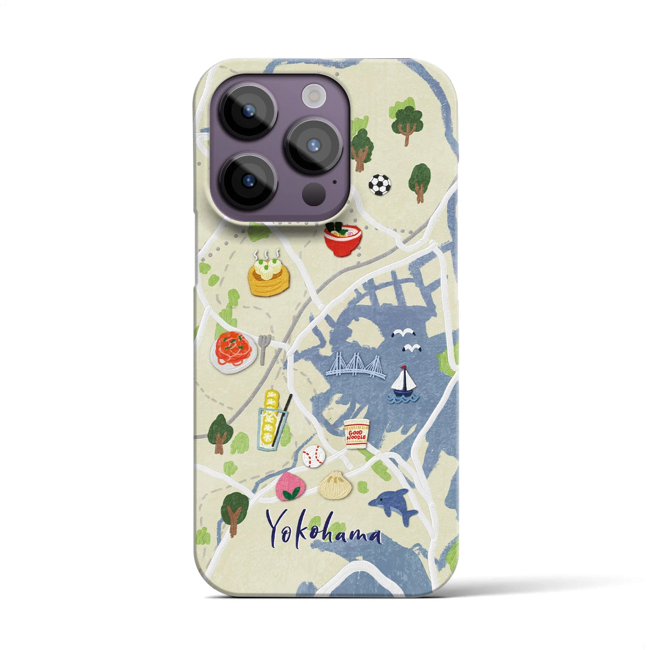 【横浜】Walk & Eat iPhoneケース(バックカバータイプ)