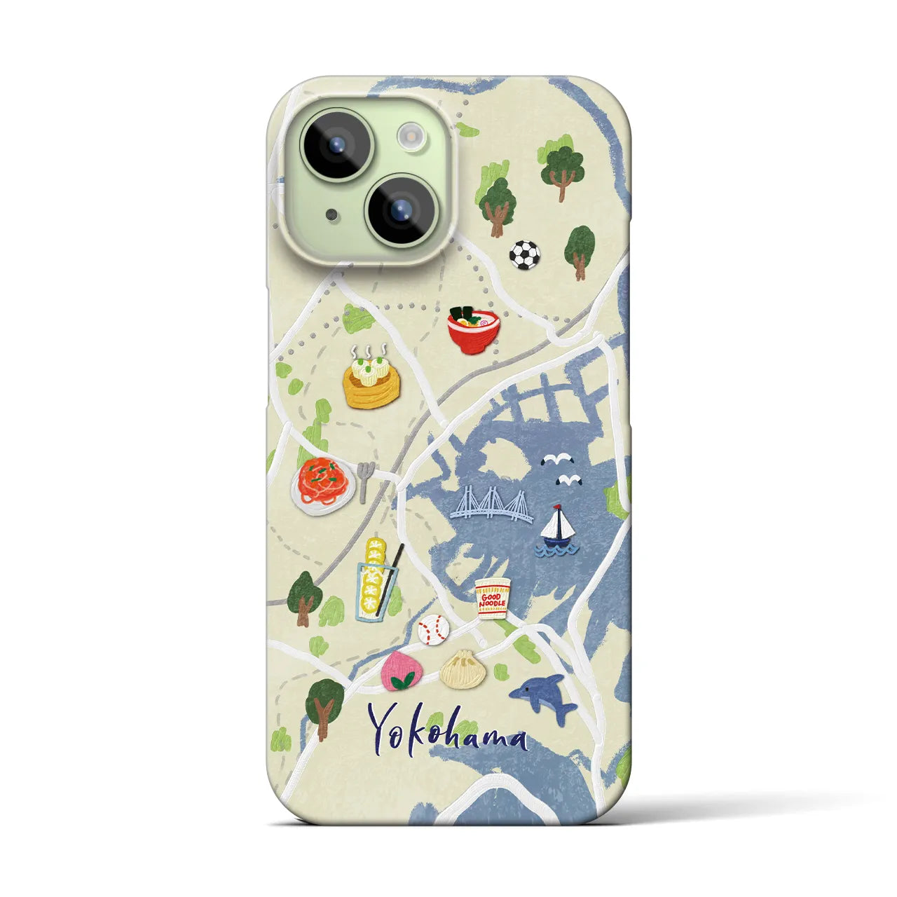 【横浜】Walk & Eat iPhoneケース(バックカバータイプ)