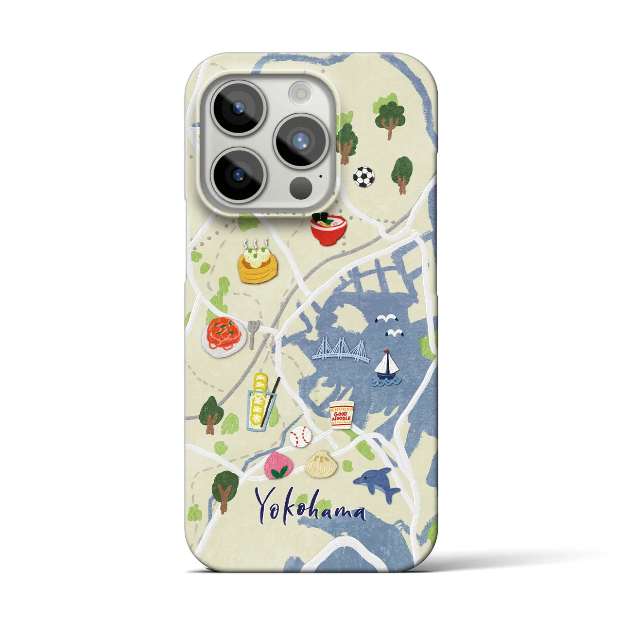 【横浜】Walk & Eat iPhoneケース(バックカバータイプ)