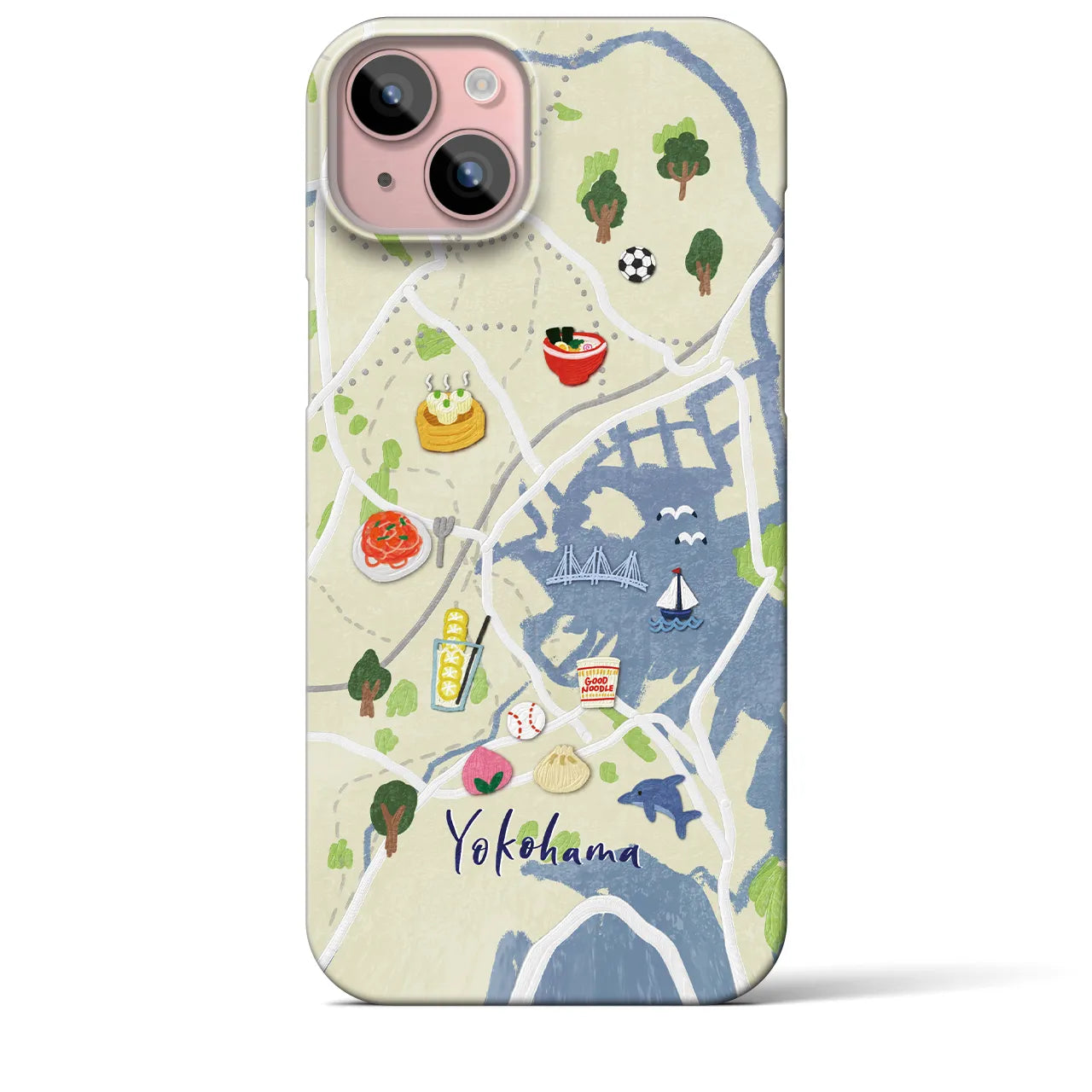 【横浜】Walk & Eat iPhoneケース(バックカバータイプ)