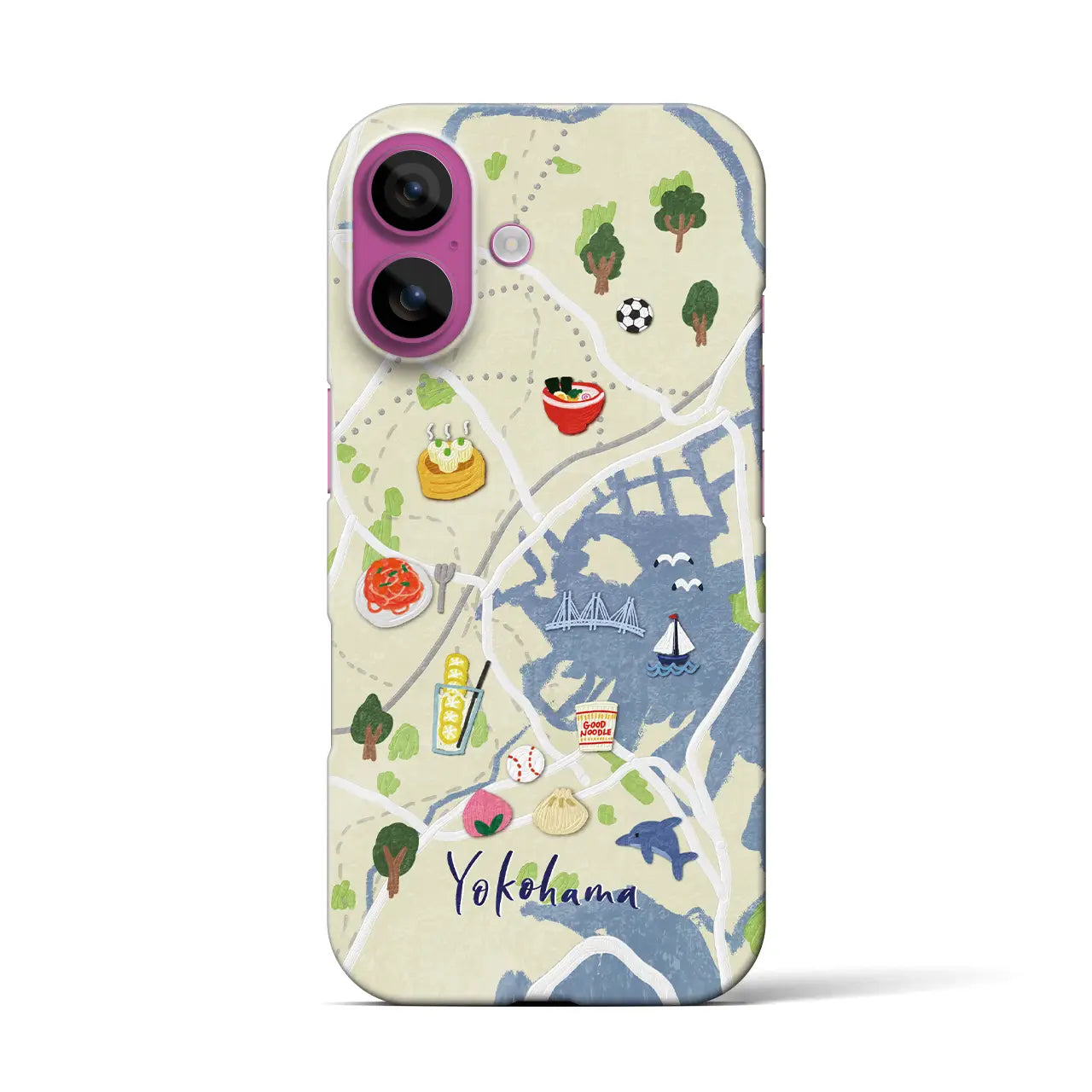 【横浜】Walk & Eat iPhoneケース(バックカバータイプ)