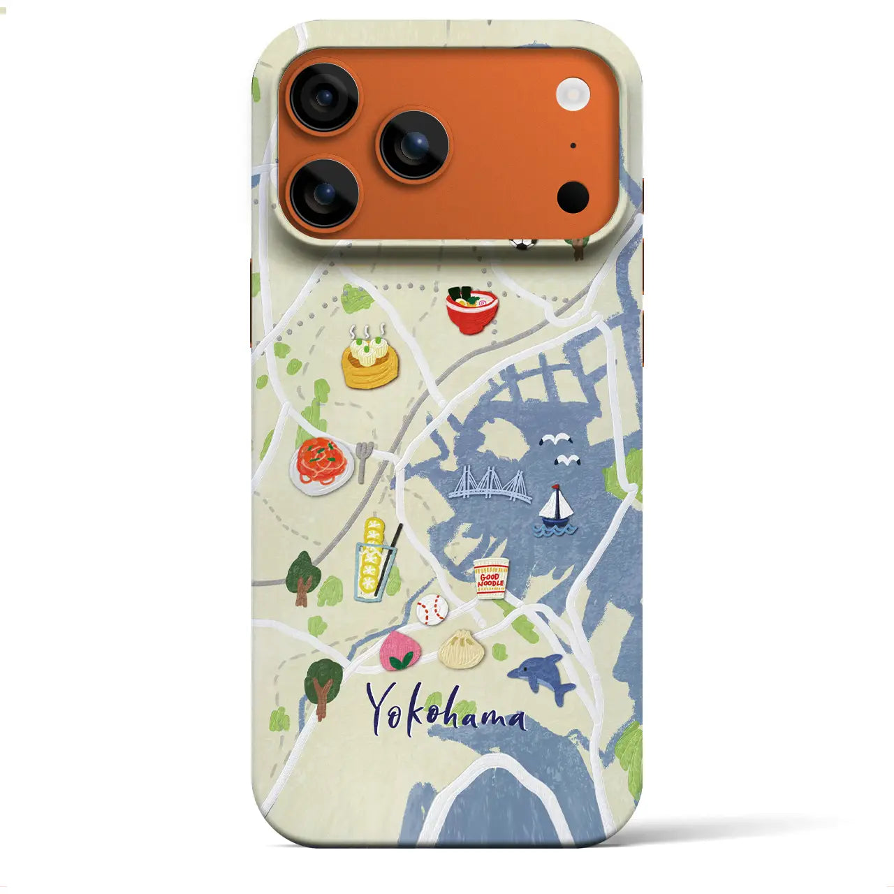 【横浜】Walk & Eat iPhoneケース(バックカバータイプ)