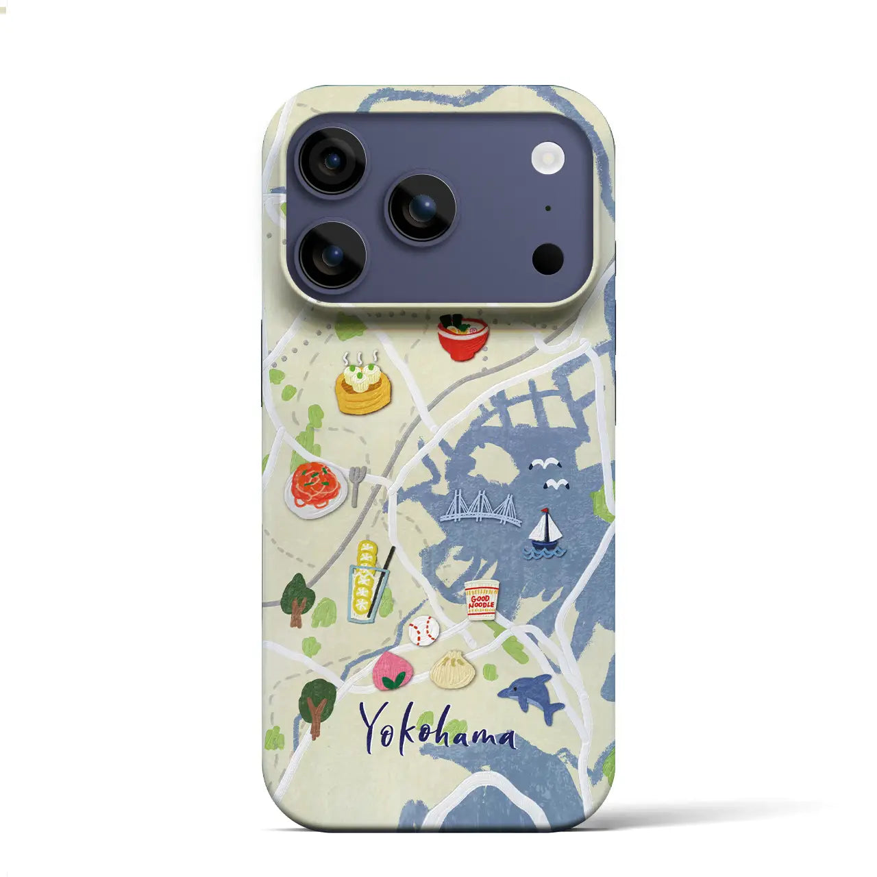 【横浜】Walk & Eat iPhoneケース(バックカバータイプ)