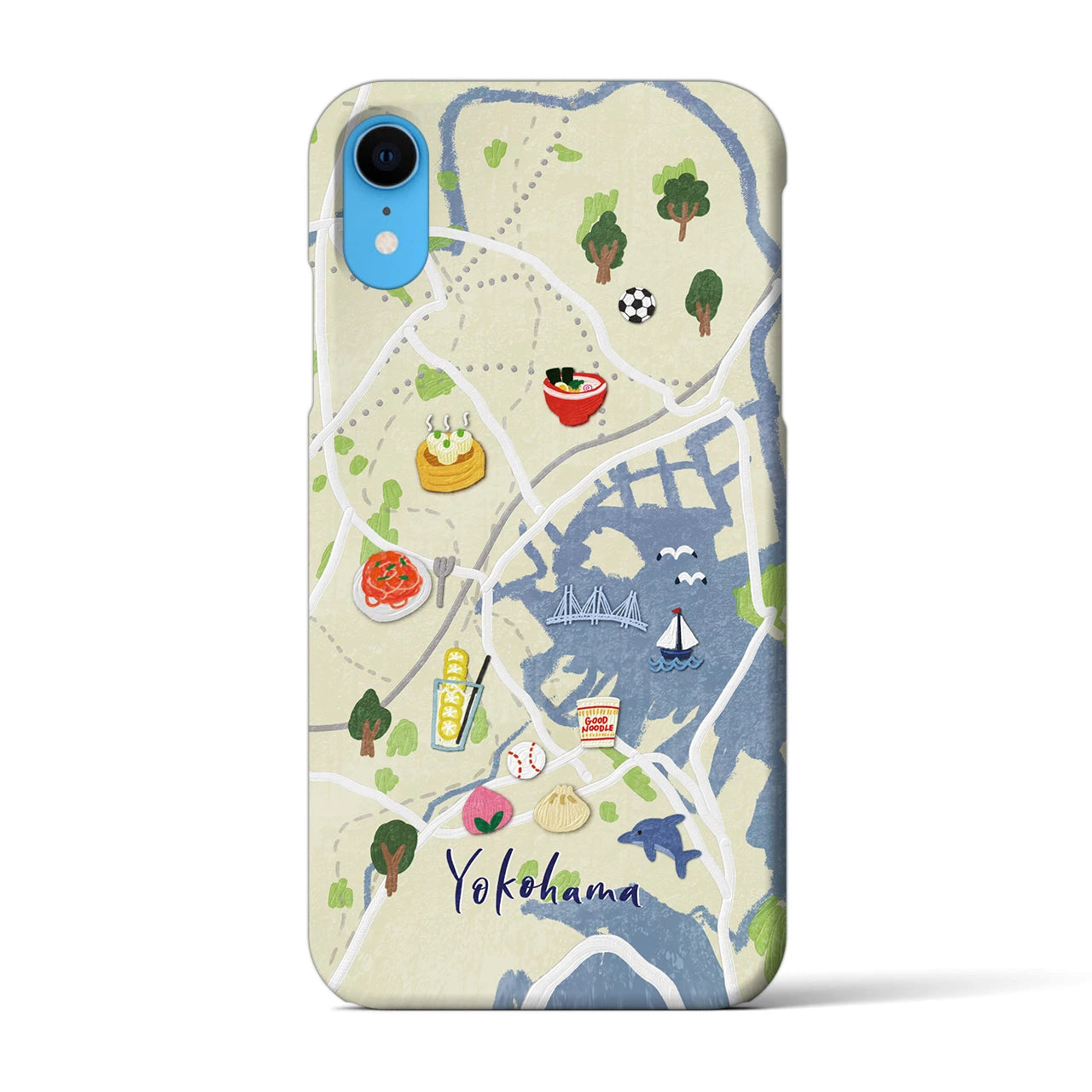 【横浜】Walk & Eat iPhoneケース(バックカバータイプ)