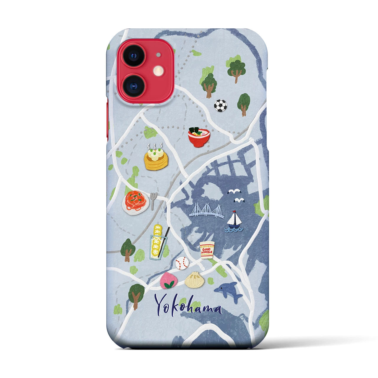 【横浜】Walk & Eat iPhoneケース(バックカバータイプ)