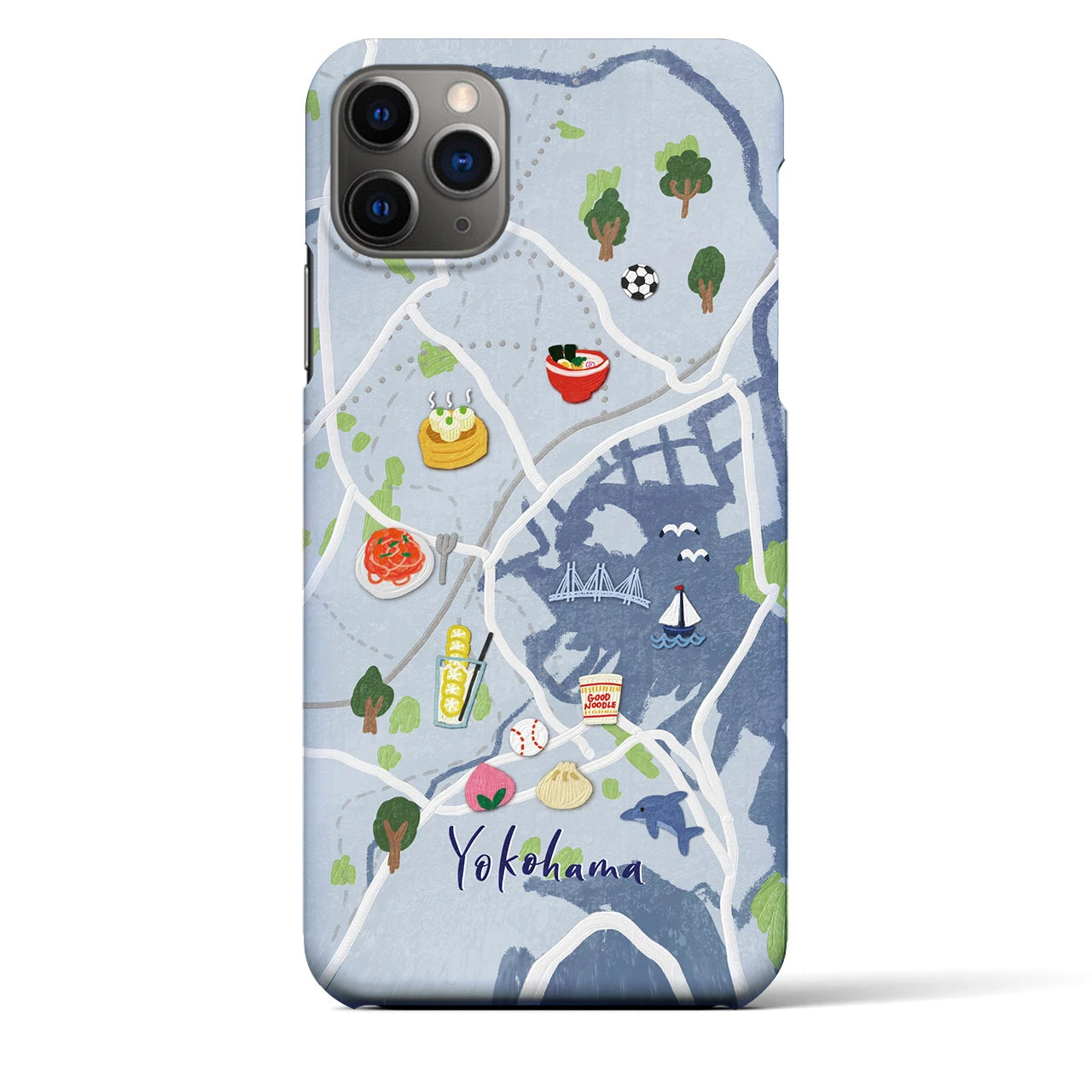 【横浜】Walk & Eat iPhoneケース(バックカバータイプ)