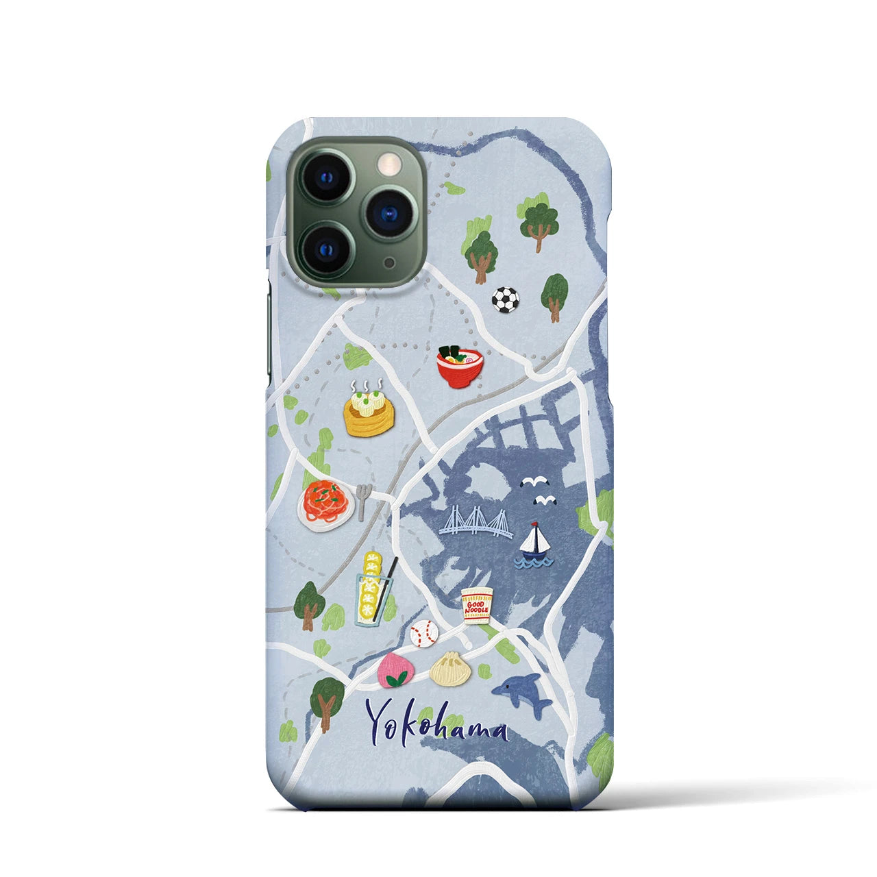 【横浜】Walk & Eat iPhoneケース(バックカバータイプ)