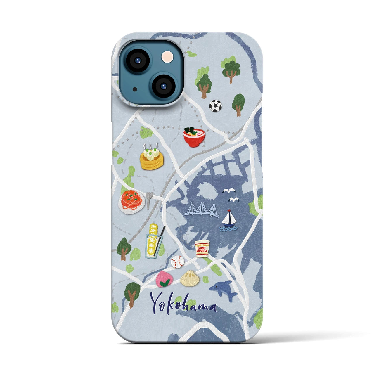【横浜】Walk & Eat iPhoneケース(バックカバータイプ)