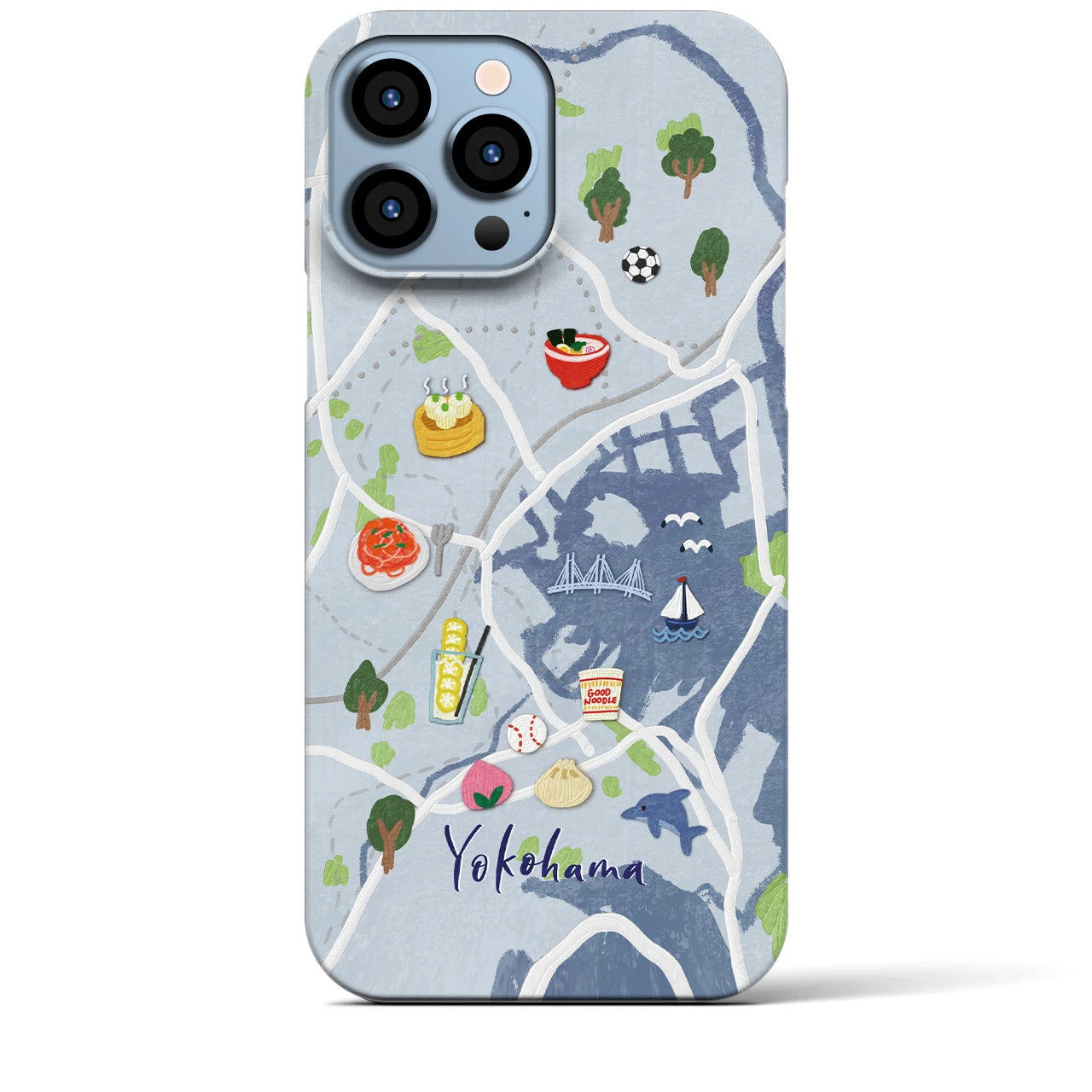 【横浜】Walk & Eat iPhoneケース(バックカバータイプ)