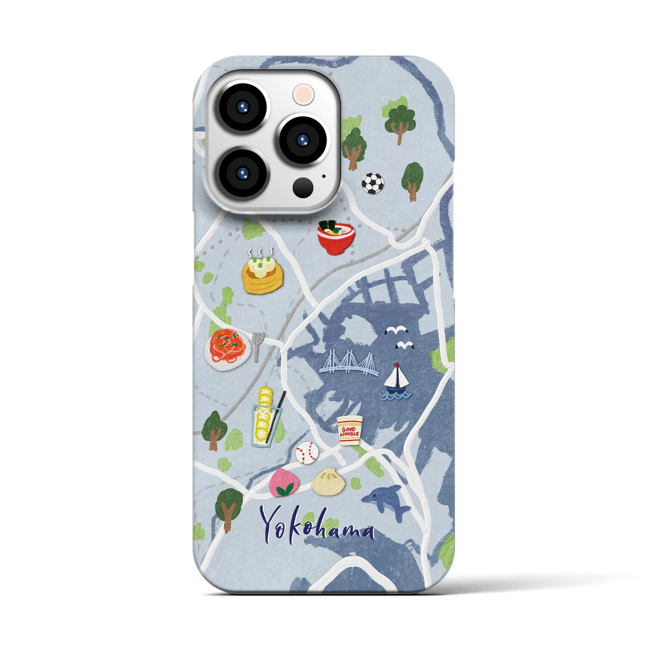 【横浜】Walk & Eat iPhoneケース(バックカバータイプ)