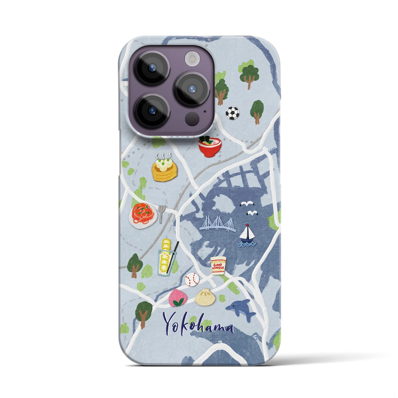 【横浜】Walk & Eat iPhoneケース(バックカバータイプ)