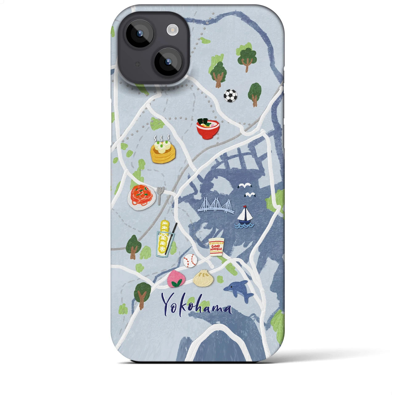 【横浜】Walk & Eat iPhoneケース(バックカバータイプ)