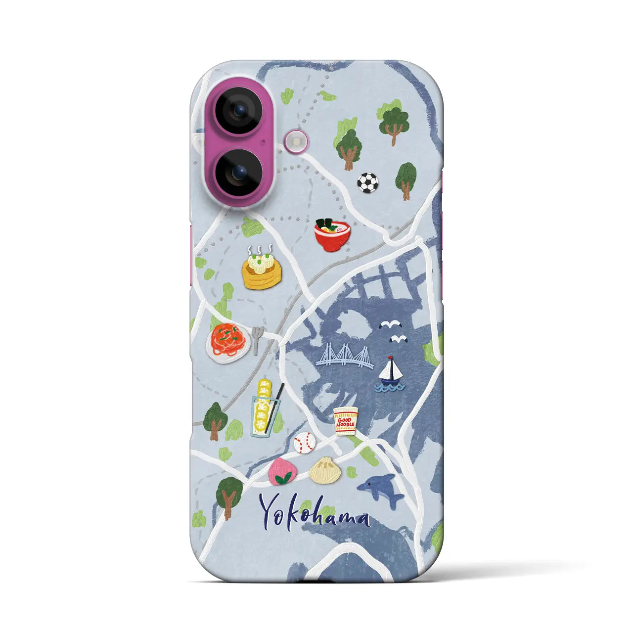 【横浜】Walk & Eat iPhoneケース(バックカバータイプ)