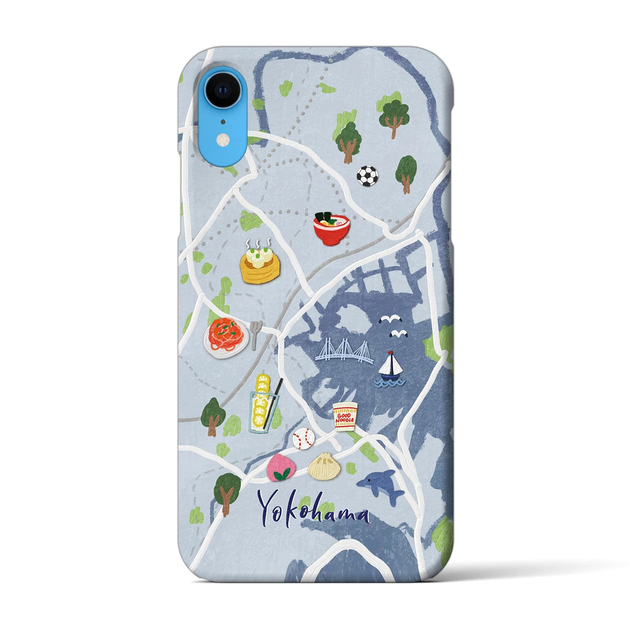 【横浜】Walk & Eat iPhoneケース(バックカバータイプ)