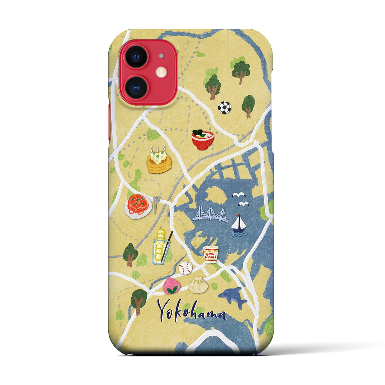 【横浜】Walk & Eat iPhoneケース(バックカバータイプ)