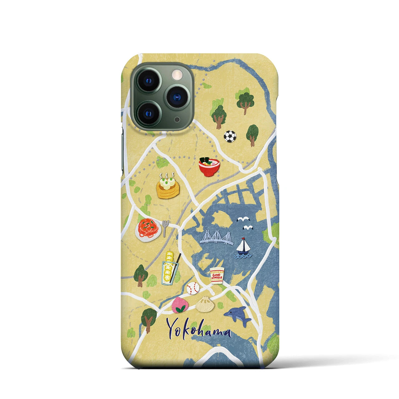 【横浜】Walk & Eat iPhoneケース(バックカバータイプ)