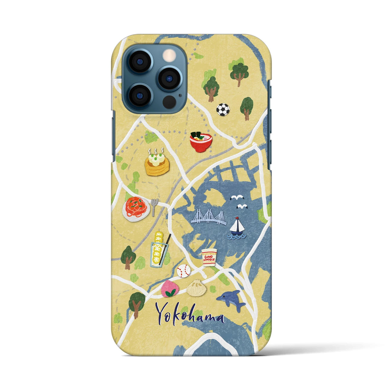 【横浜】Walk & Eat iPhoneケース(バックカバータイプ)