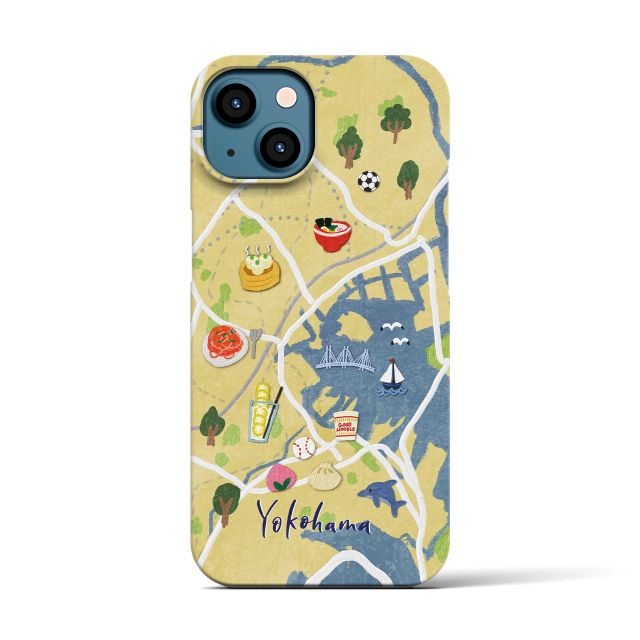 【横浜】Walk & Eat iPhoneケース(バックカバータイプ)
