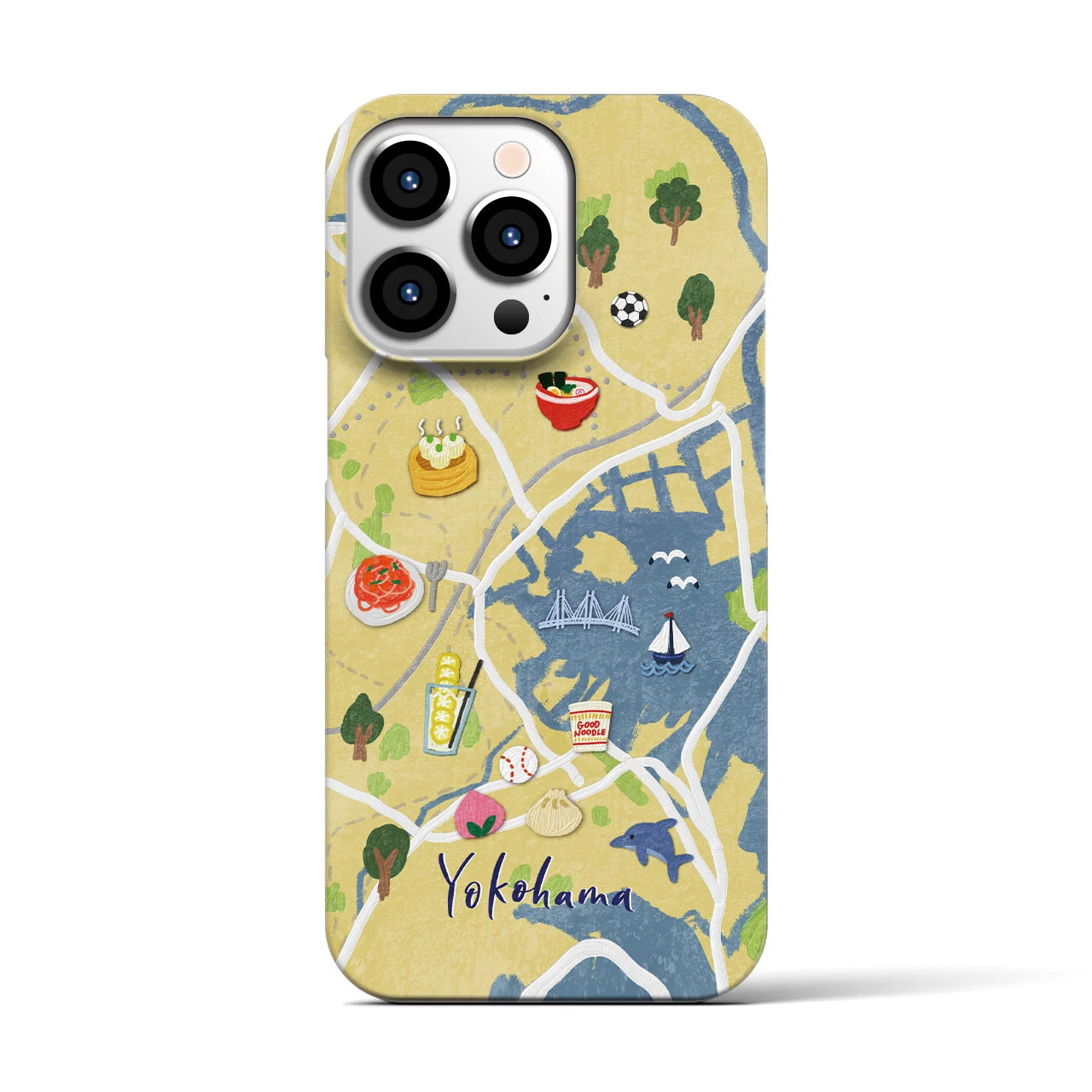 【横浜】Walk & Eat iPhoneケース(バックカバータイプ)