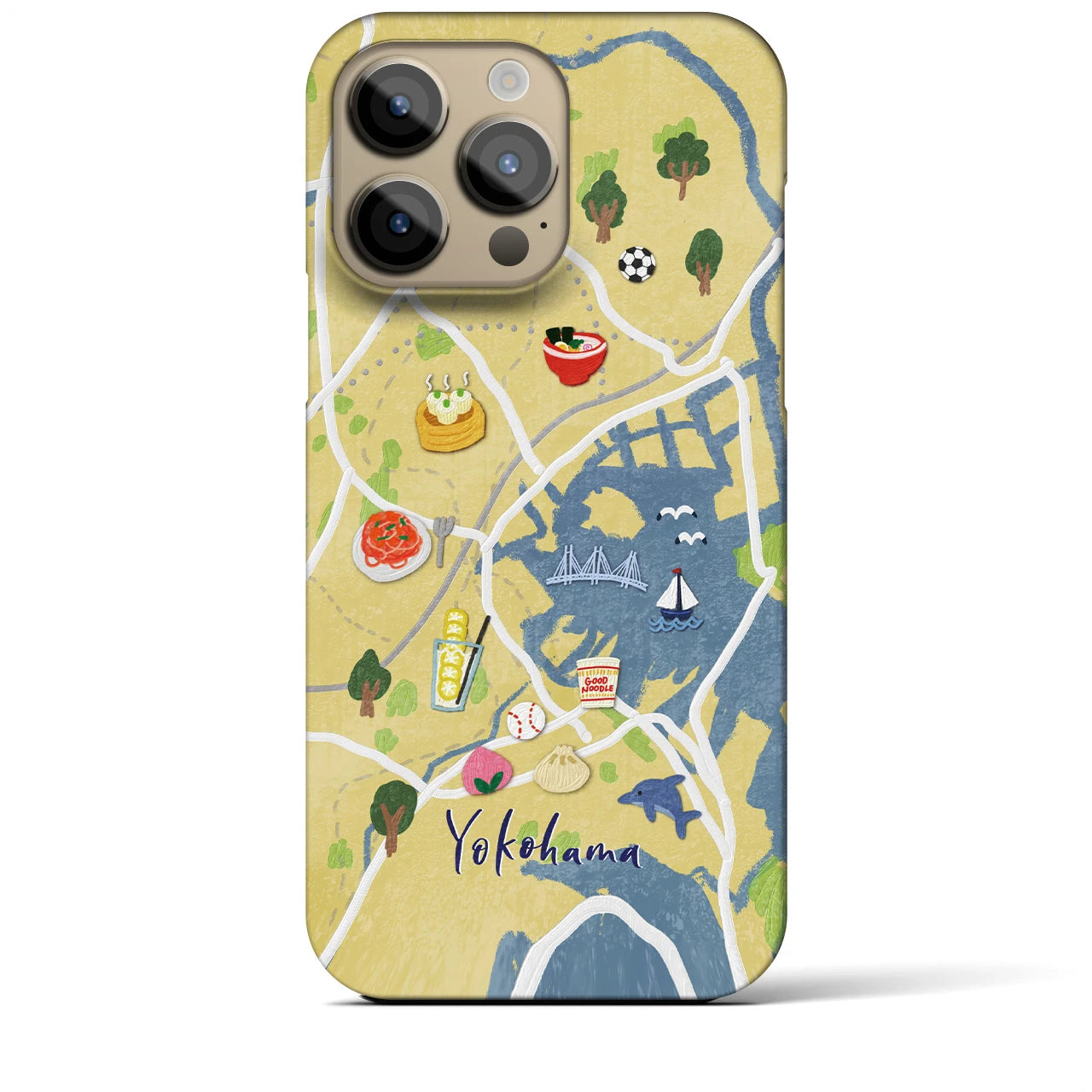 【横浜】Walk & Eat iPhoneケース(バックカバータイプ)