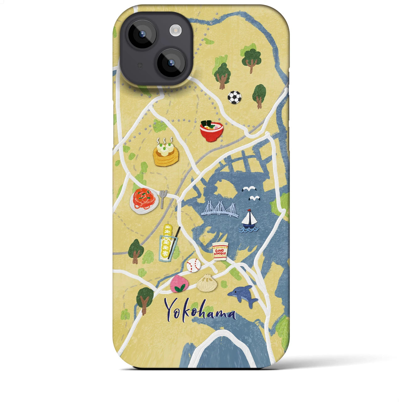 【横浜】Walk & Eat iPhoneケース(バックカバータイプ)