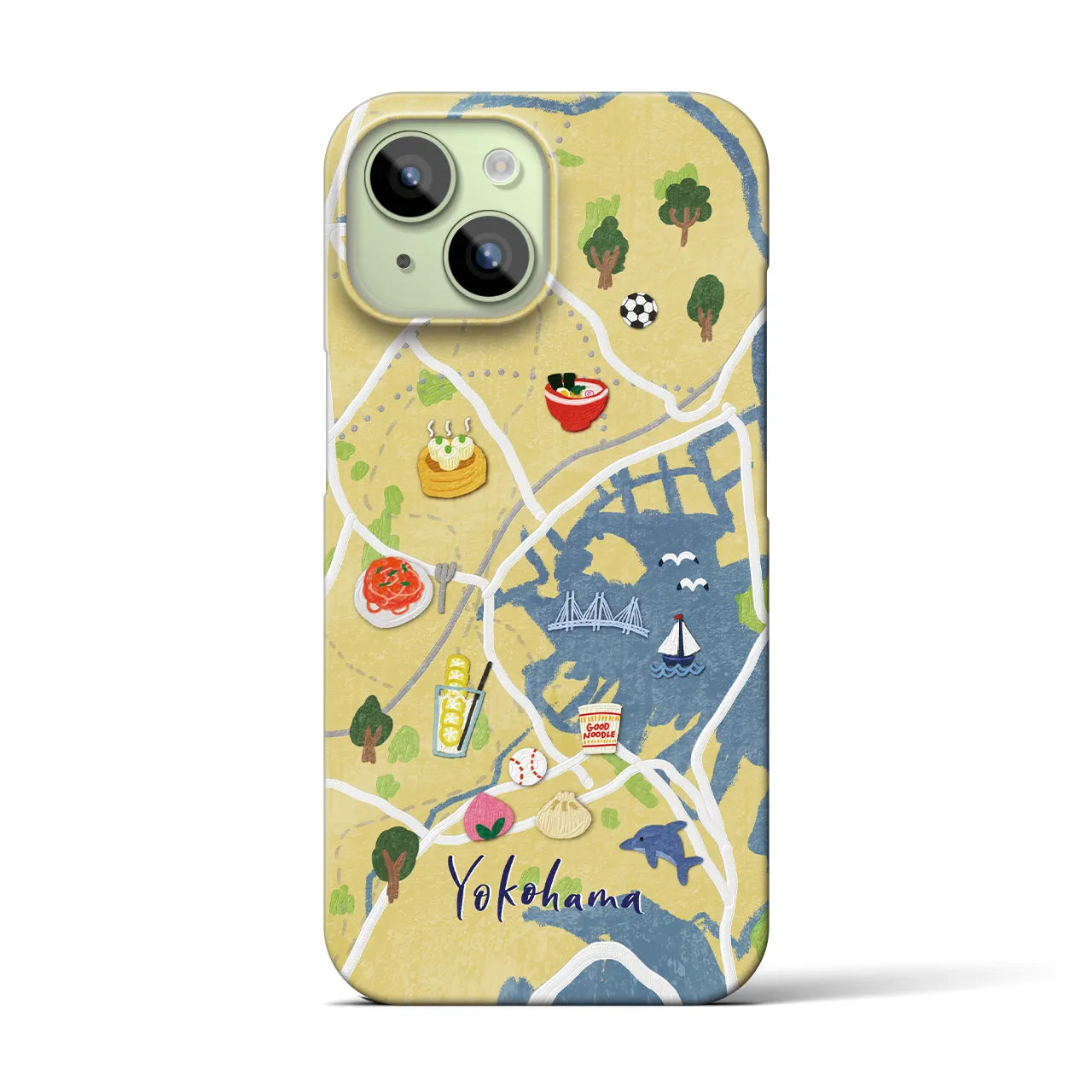 【横浜】Walk & Eat iPhoneケース(バックカバータイプ)