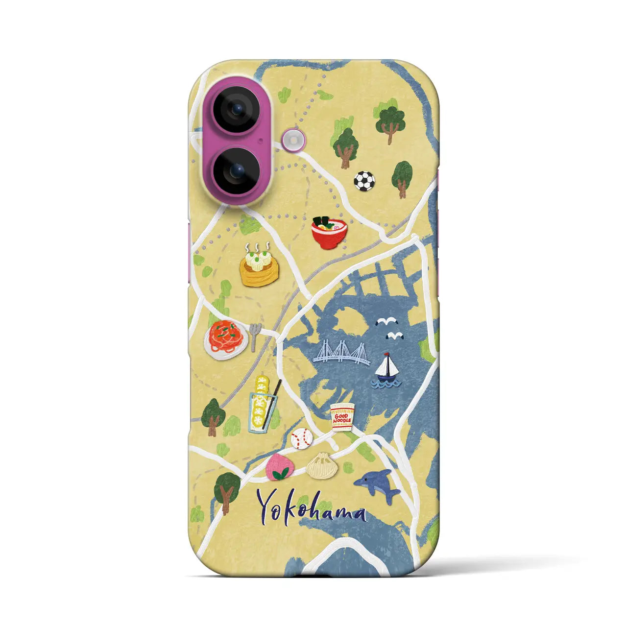 【横浜】Walk & Eat iPhoneケース(バックカバータイプ)