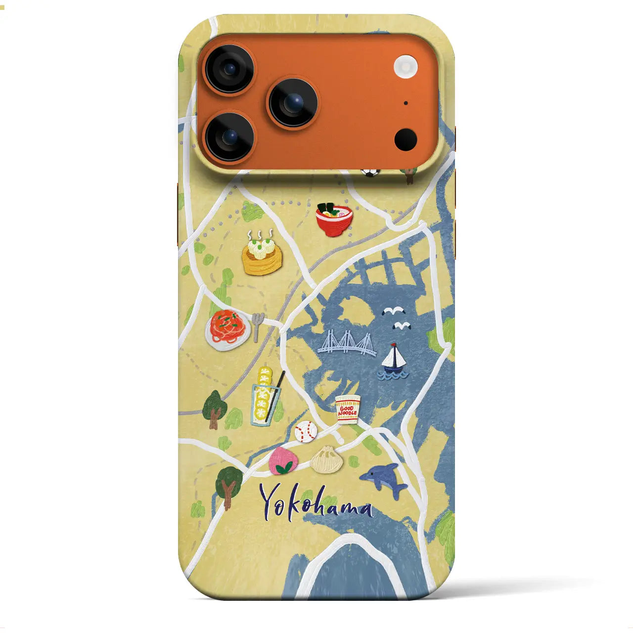 【横浜】Walk & Eat iPhoneケース(バックカバータイプ)