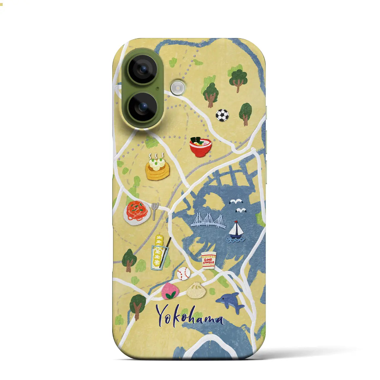 【横浜】Walk & Eat iPhoneケース(バックカバータイプ)