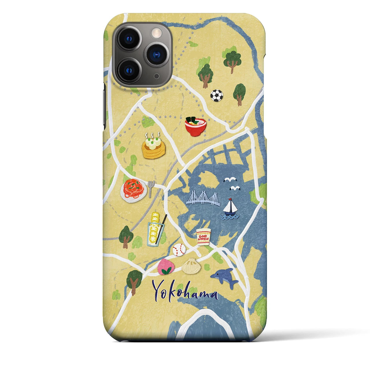 【横浜】Walk & Eat iPhoneケース(バックカバータイプ)