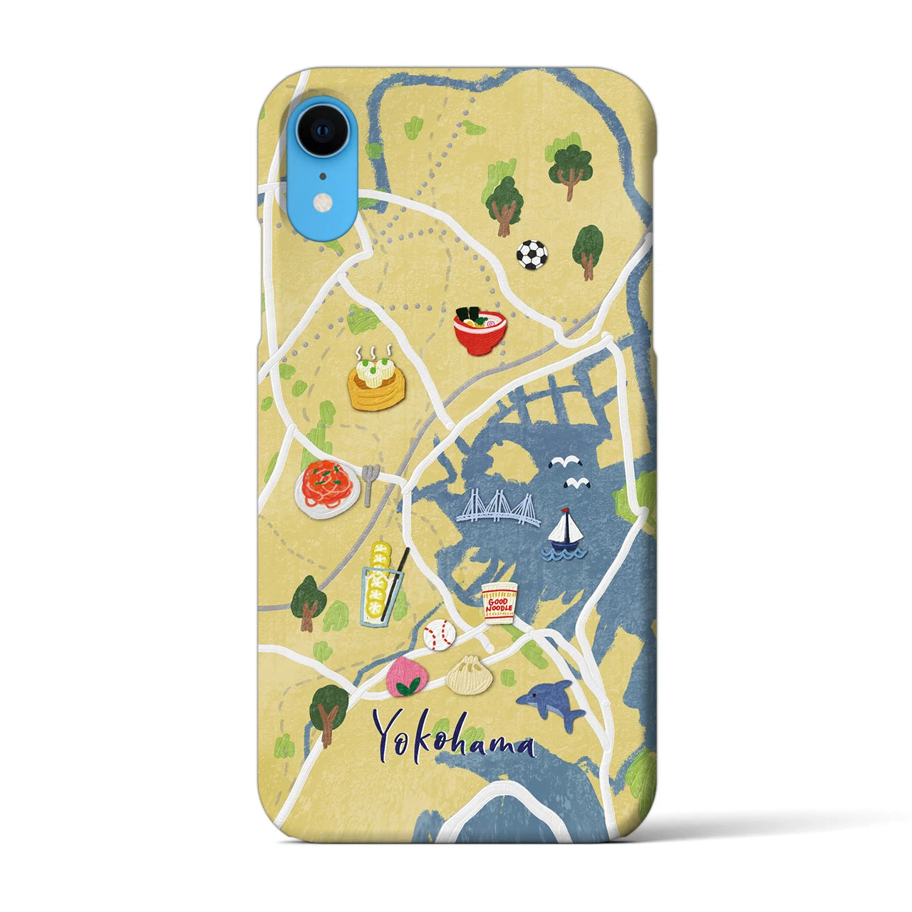 【横浜】Walk & Eat iPhoneケース(バックカバータイプ)