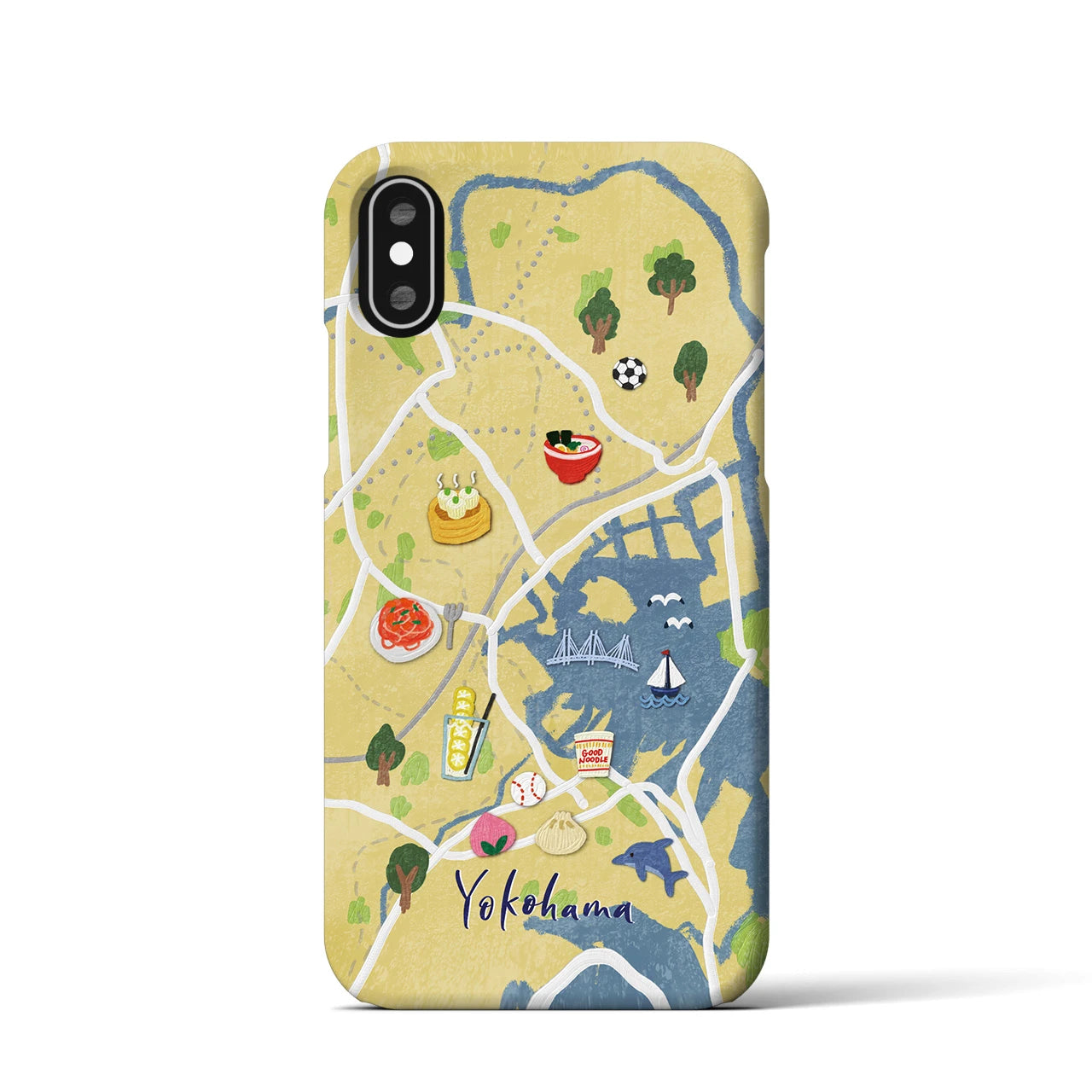 【横浜】Walk & Eat iPhoneケース(バックカバータイプ)
