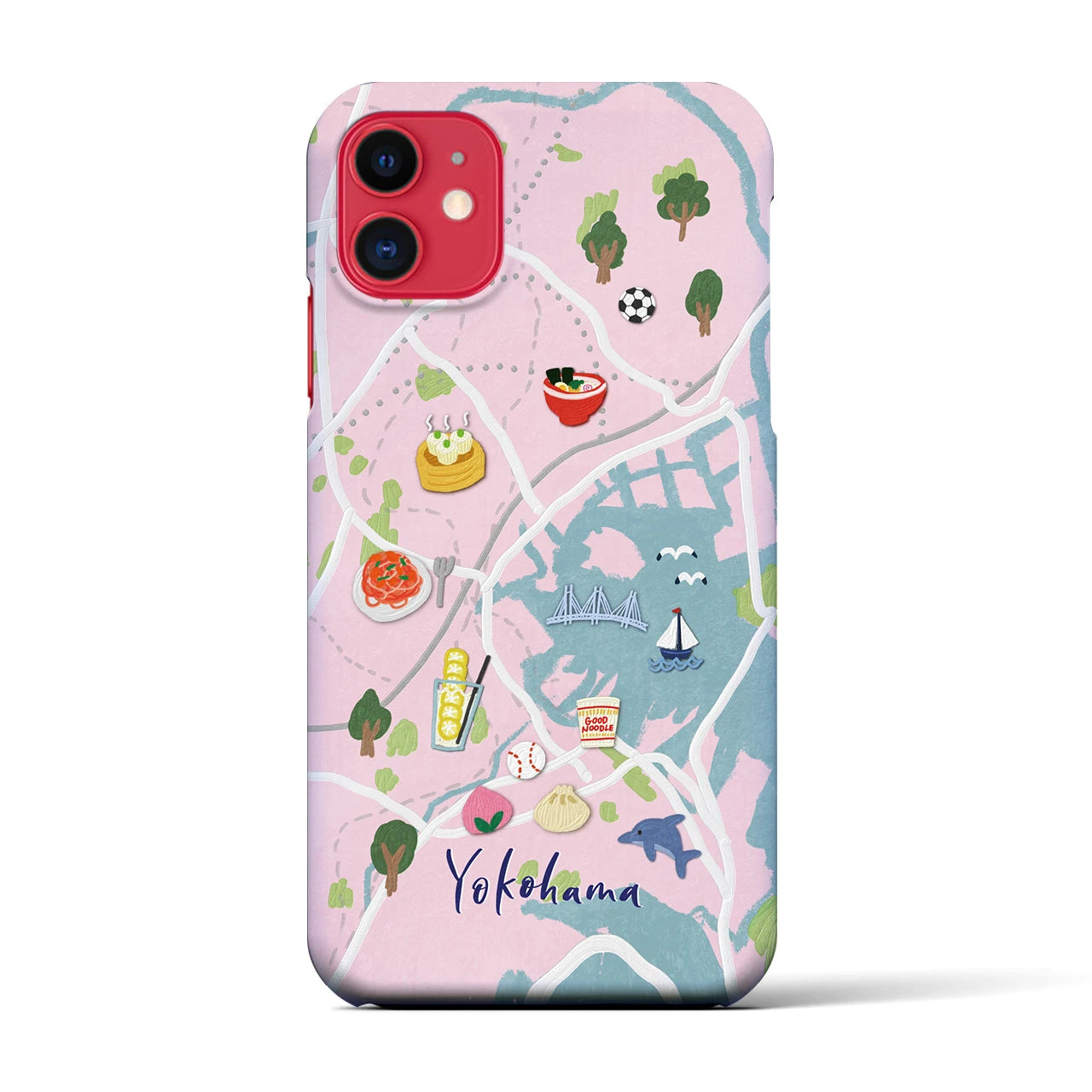 【横浜】Walk & Eat iPhoneケース(バックカバータイプ)