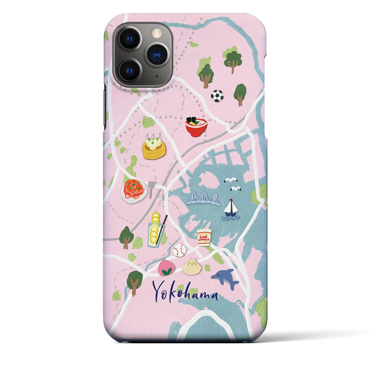 【横浜】Walk & Eat iPhoneケース(バックカバータイプ)