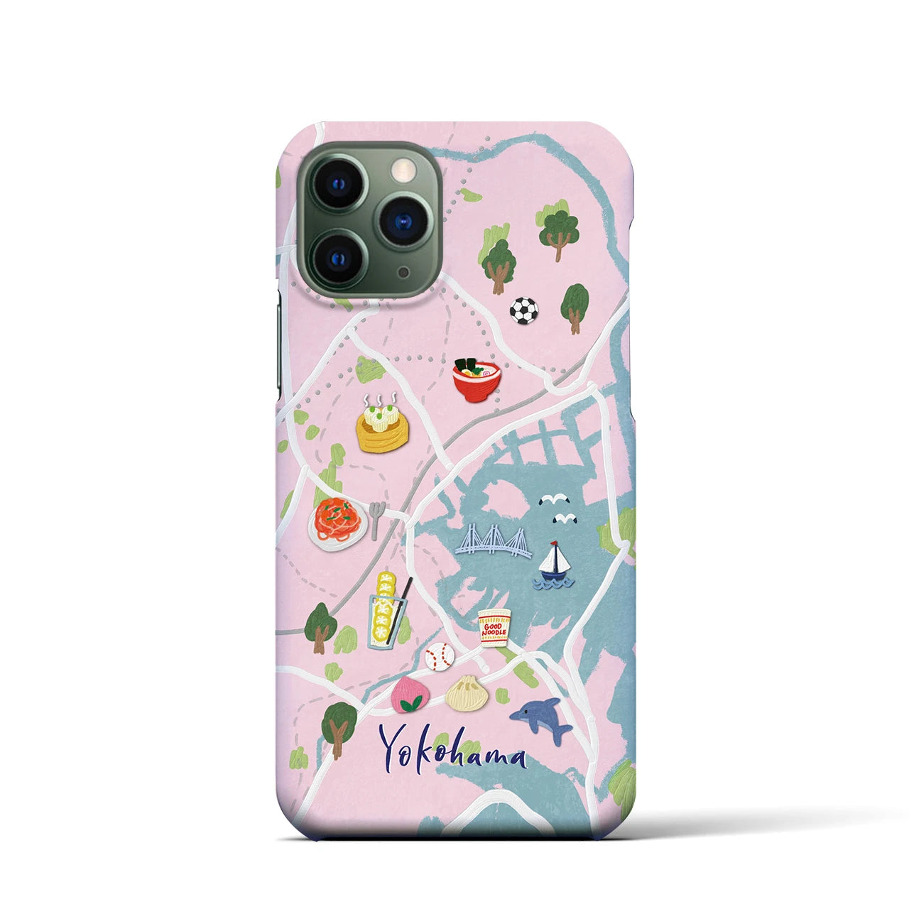 【横浜】Walk & Eat iPhoneケース(バックカバータイプ)