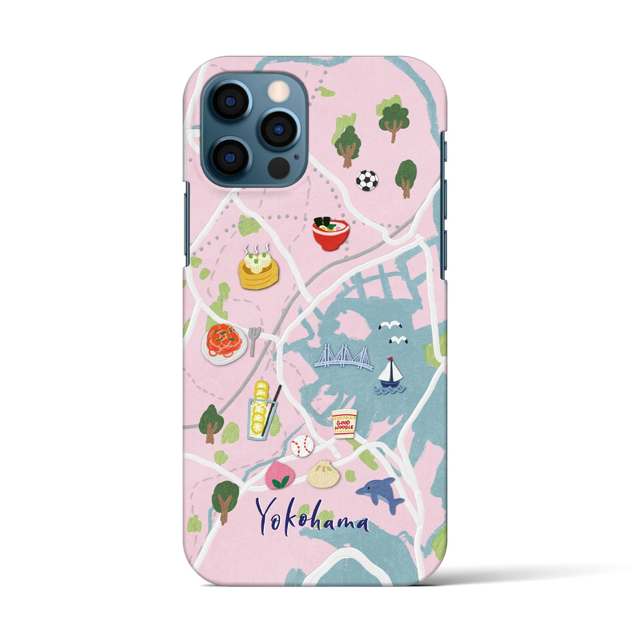 【横浜】Walk & Eat iPhoneケース(バックカバータイプ)