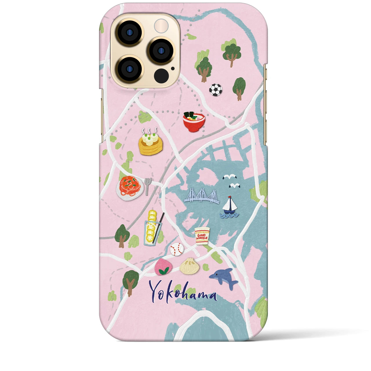 【横浜】Walk & Eat iPhoneケース(バックカバータイプ)