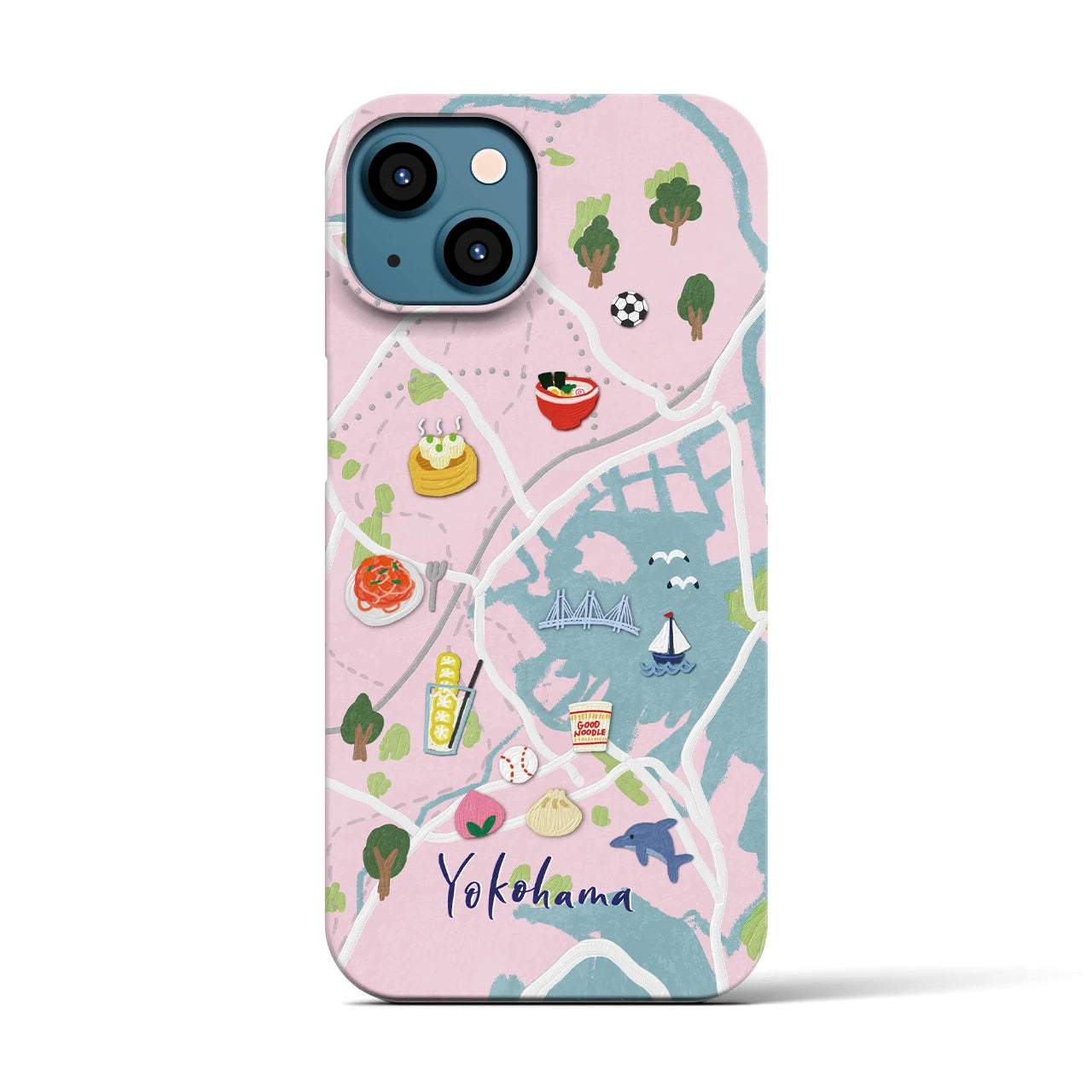 【横浜】Walk & Eat iPhoneケース(バックカバータイプ)