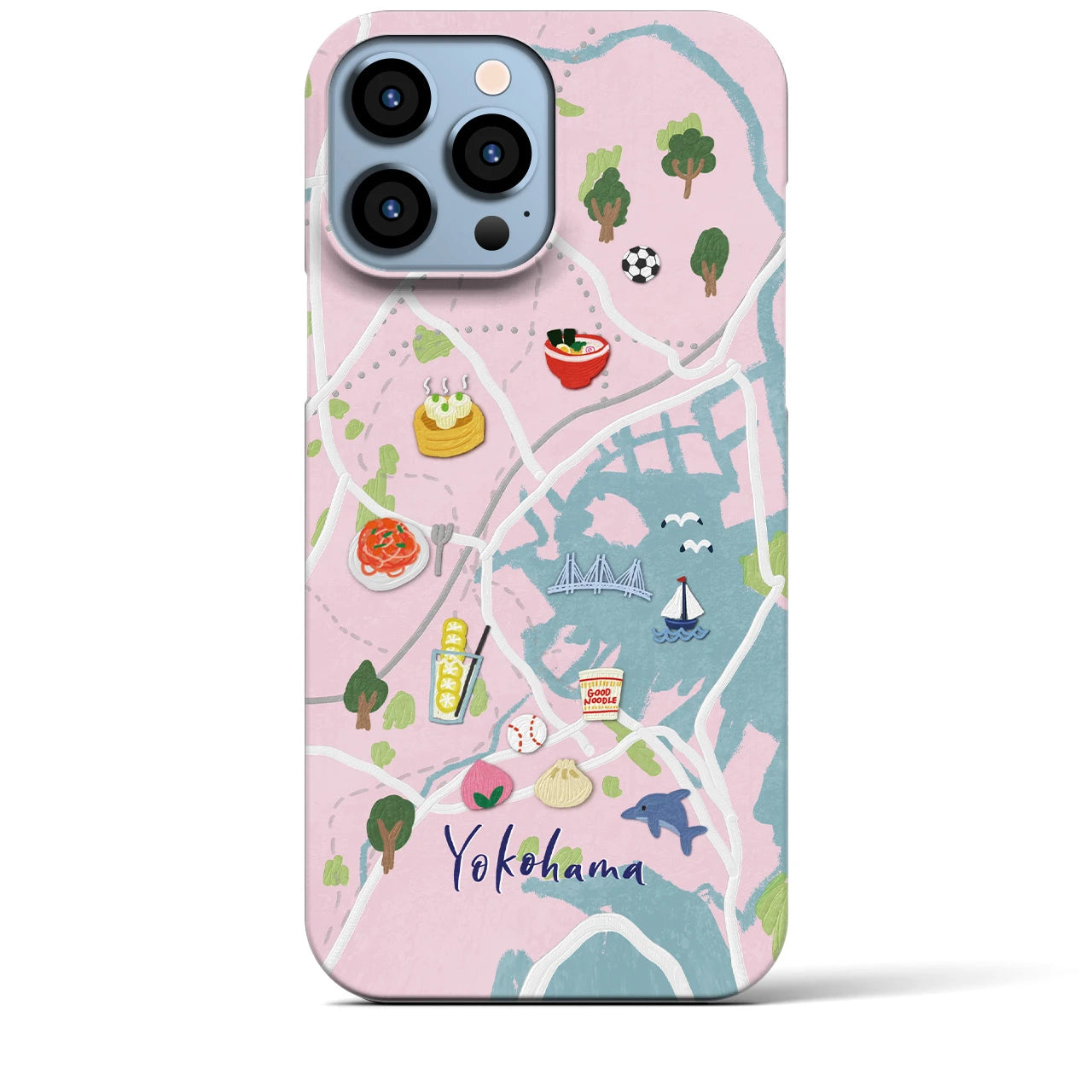 【横浜】Walk & Eat iPhoneケース(バックカバータイプ)