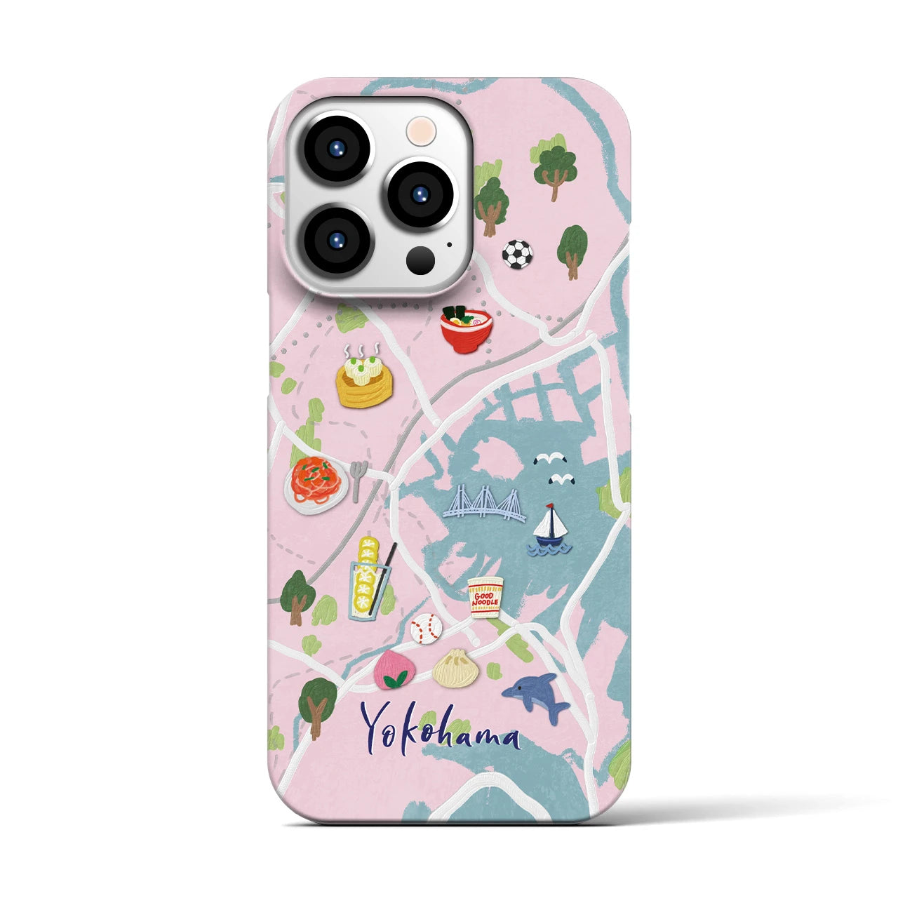 【横浜】Walk & Eat iPhoneケース(バックカバータイプ)