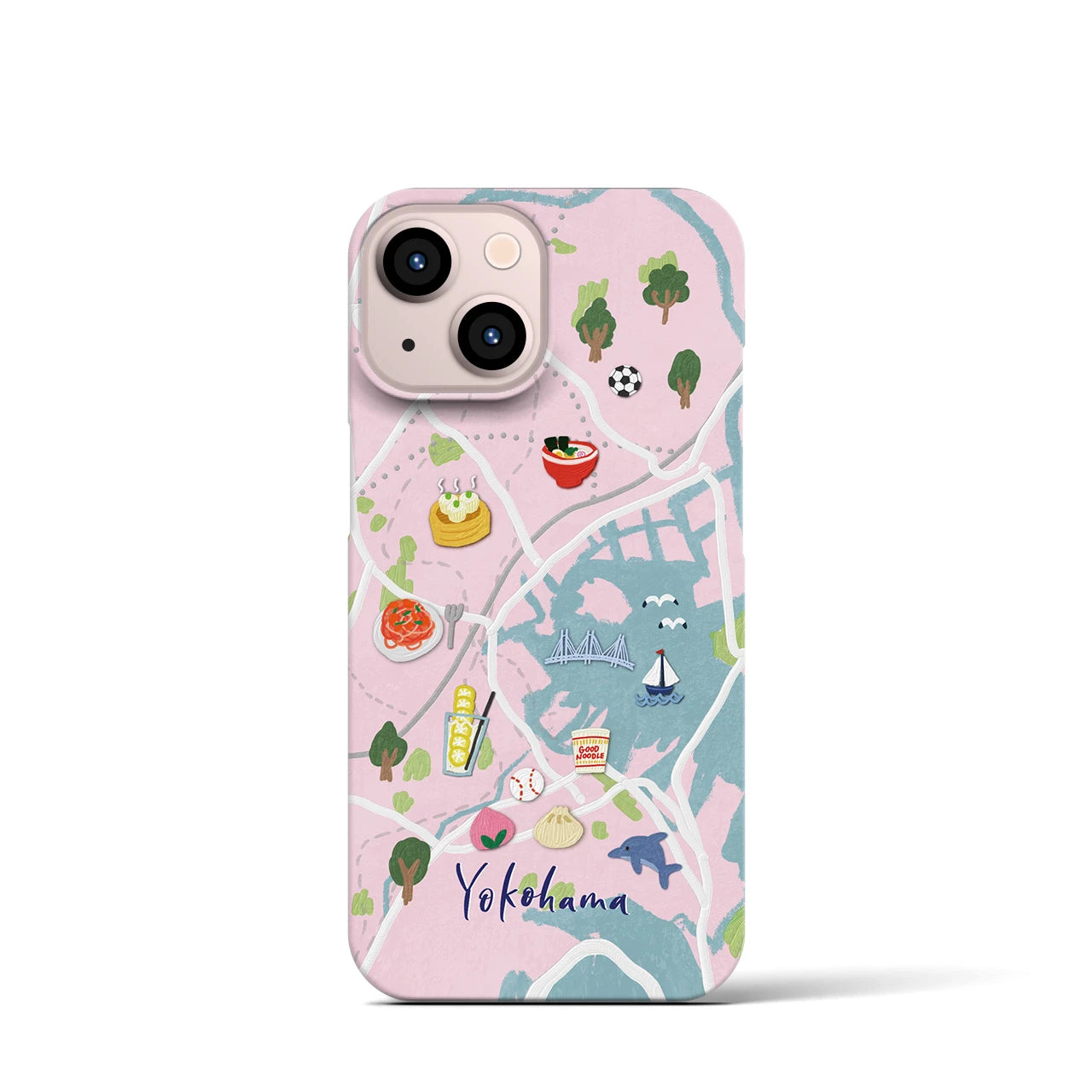 【横浜】Walk & Eat iPhoneケース(バックカバータイプ)