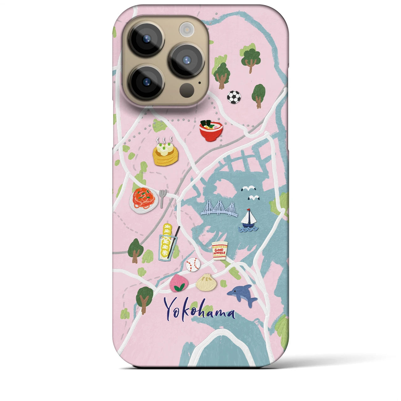 【横浜】Walk & Eat iPhoneケース(バックカバータイプ)