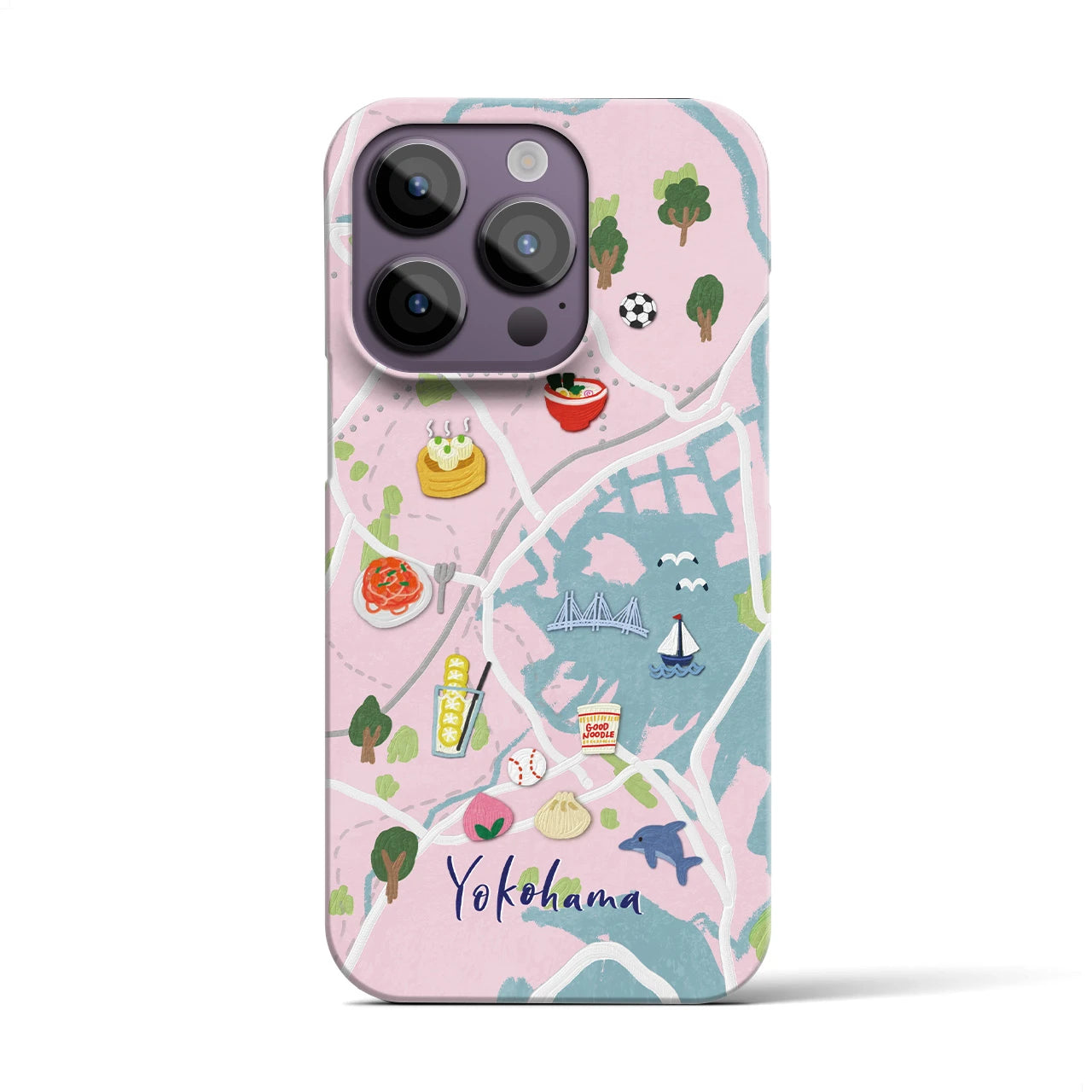 【横浜】Walk & Eat iPhoneケース(バックカバータイプ)
