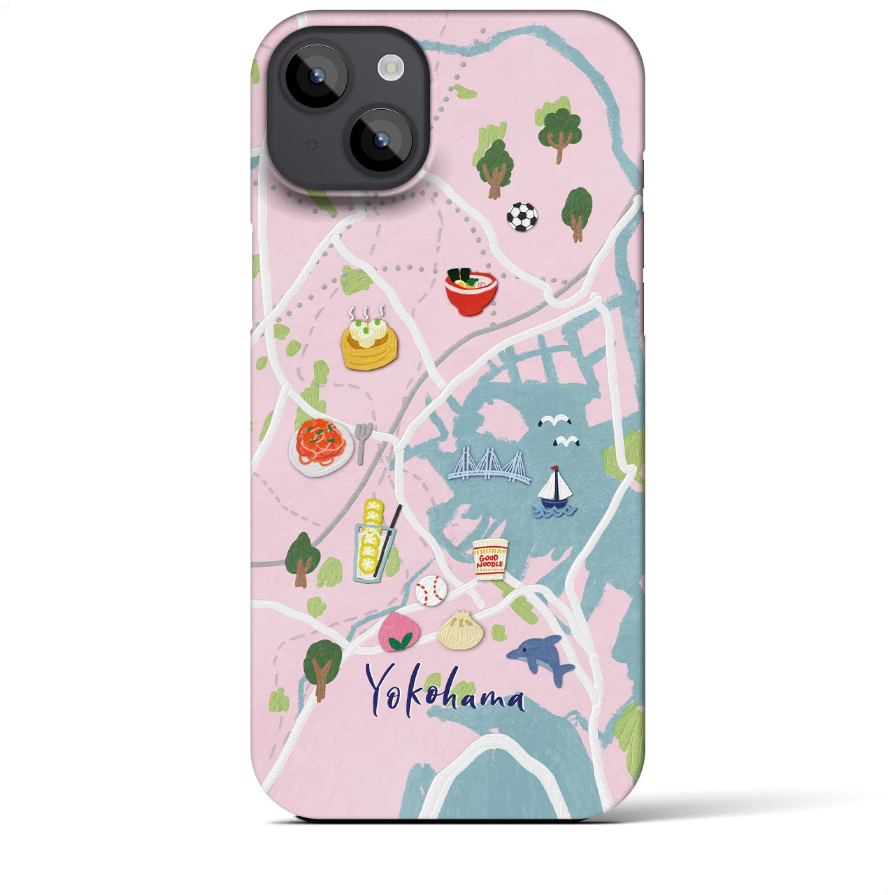 【横浜】Walk & Eat iPhoneケース(バックカバータイプ)