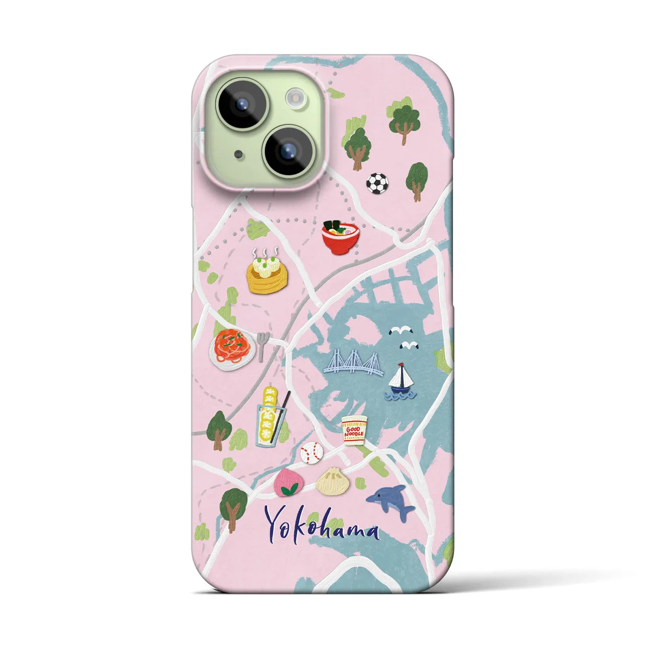 【横浜】Walk & Eat iPhoneケース(バックカバータイプ)