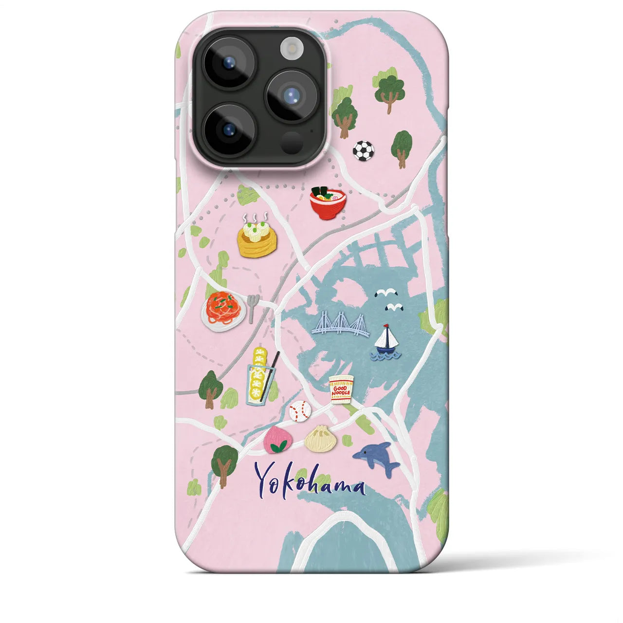 【横浜】Walk & Eat iPhoneケース(バックカバータイプ)
