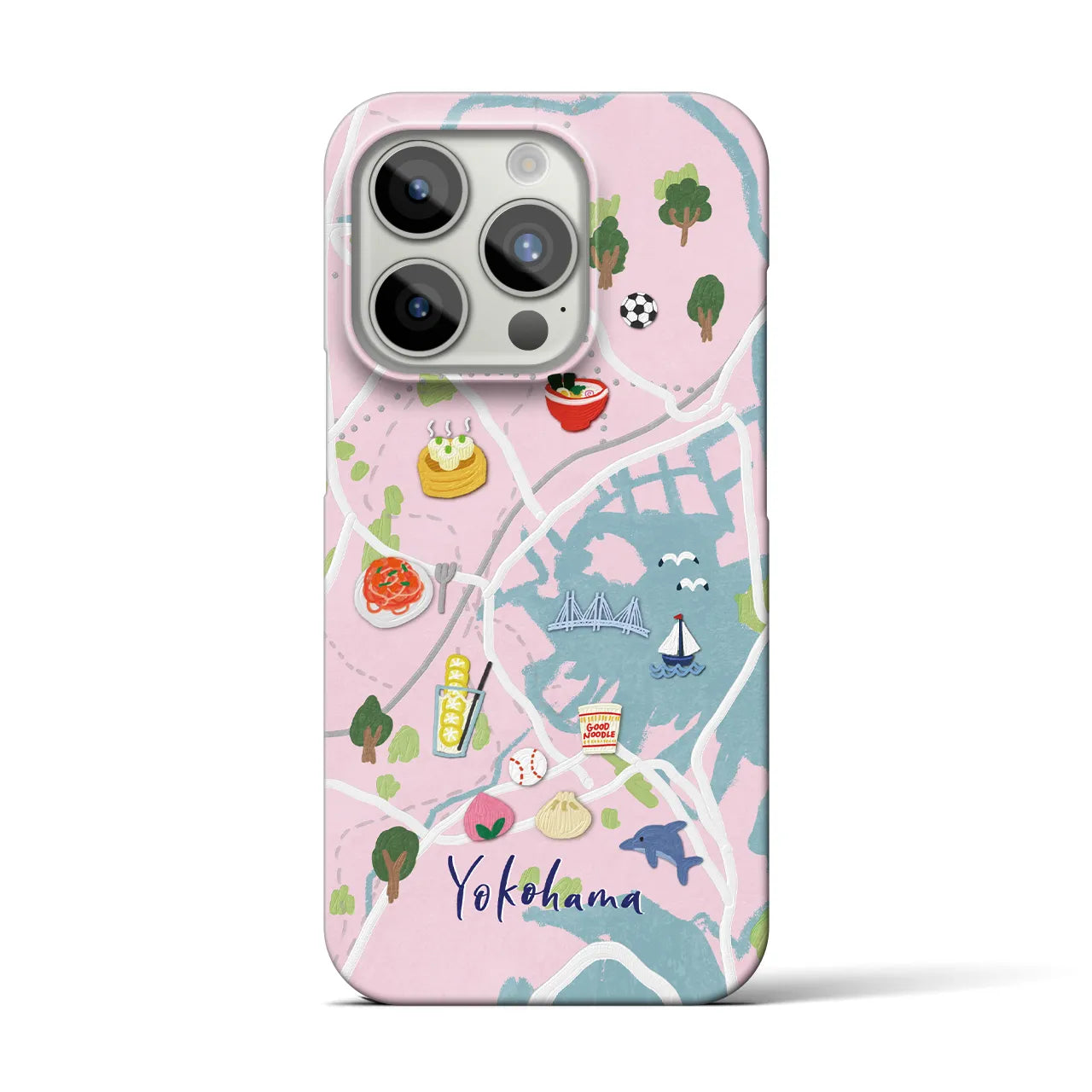 【横浜】Walk & Eat iPhoneケース(バックカバータイプ)